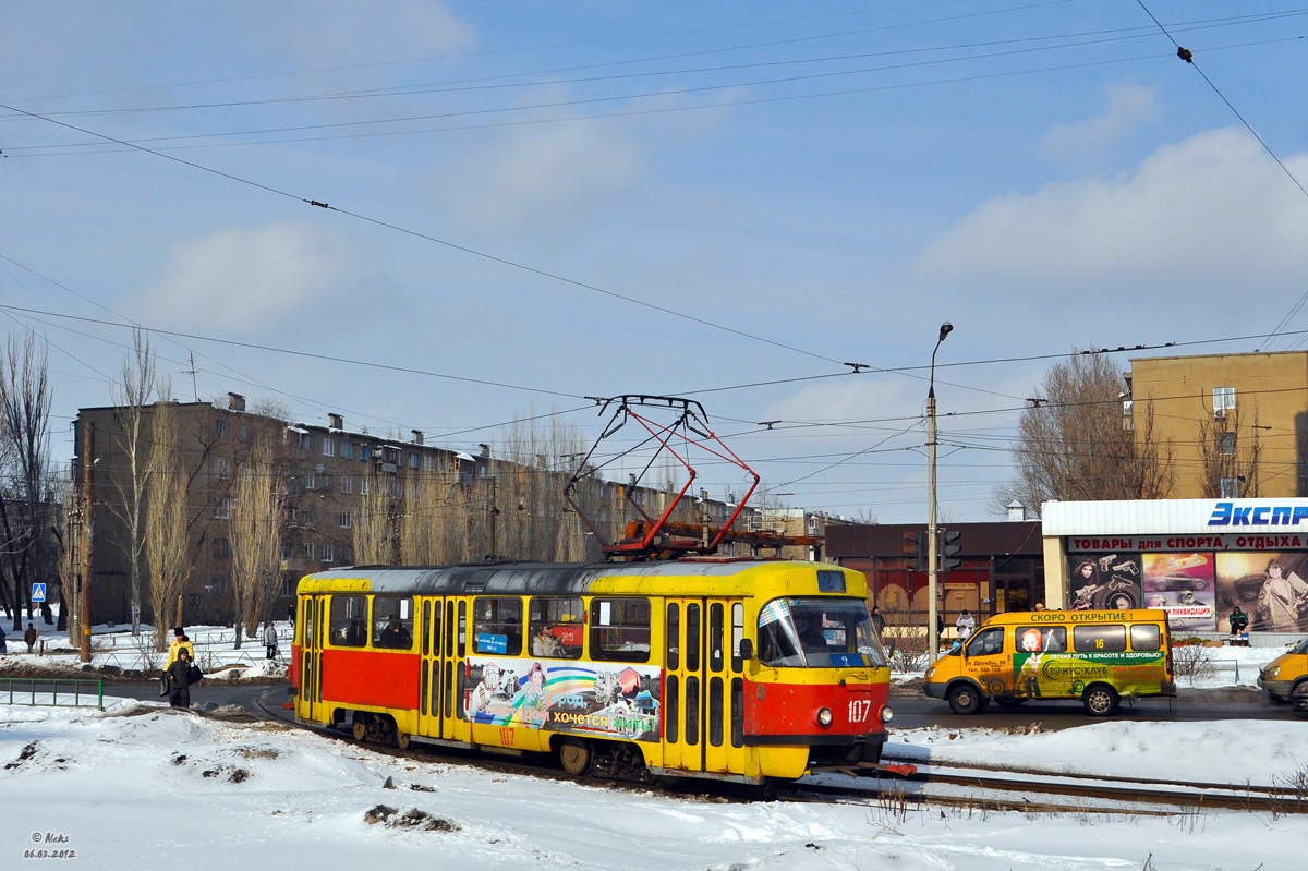 Волжский, Tatra T3SU № 107