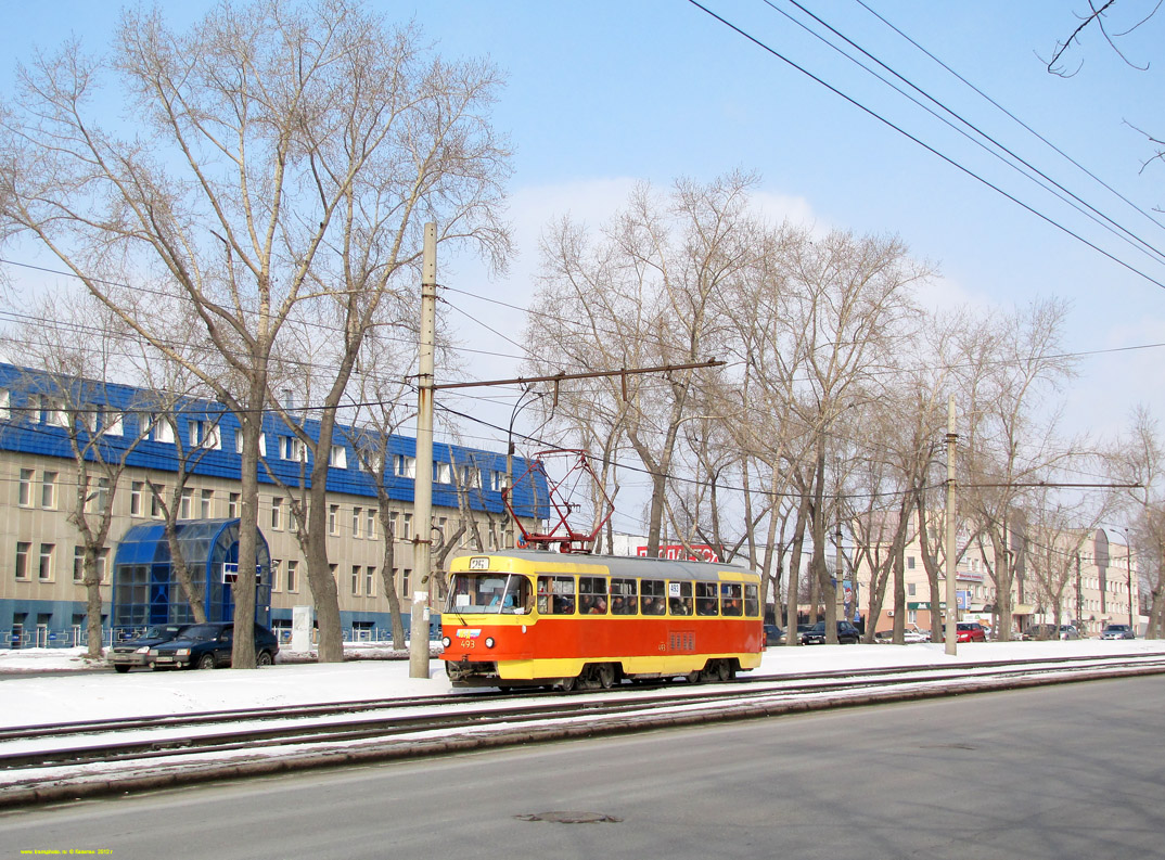 Екатеринбург, Tatra T3SU (двухдверная) № 493