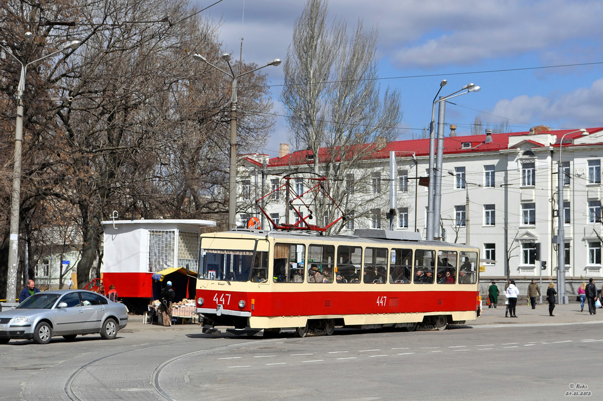 Запорожье, Tatra T6B5SU № 447