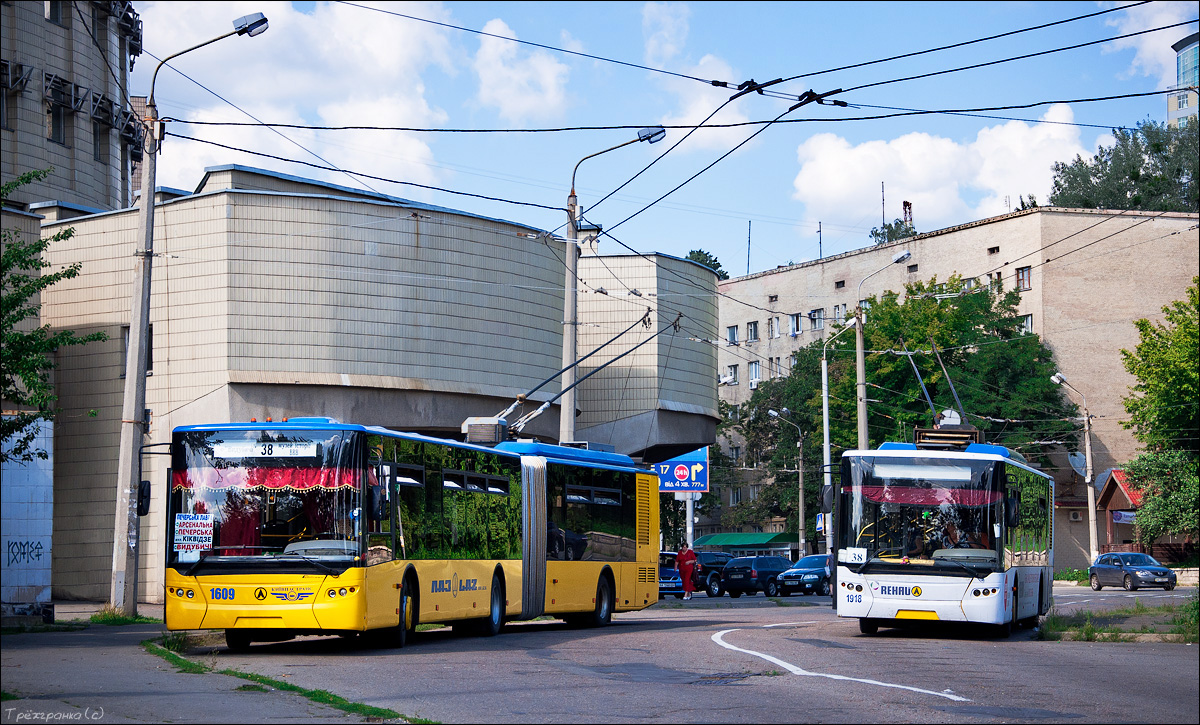 Киев, ЛАЗ E301D1 № 1609; Киев, ЛАЗ E183D1 № 1918