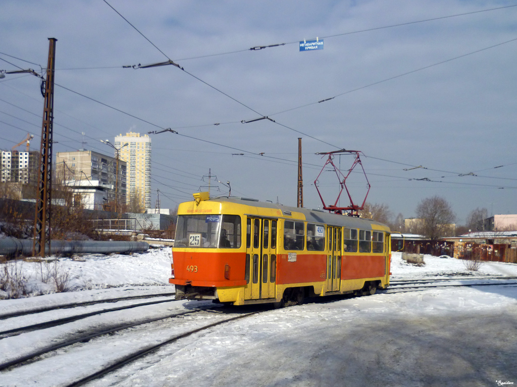 Екатеринбург, Tatra T3SU (двухдверная) № 493