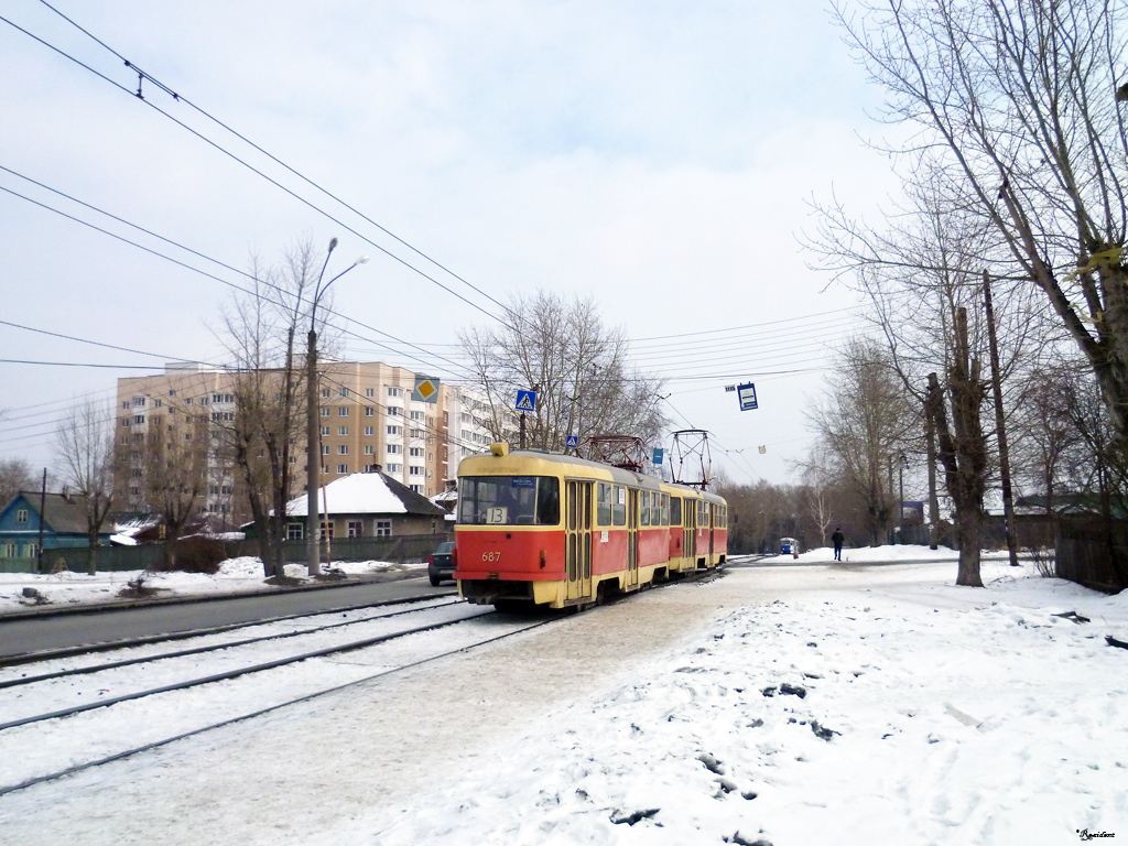 Yekaterinburg, Tatra T3SU № 687