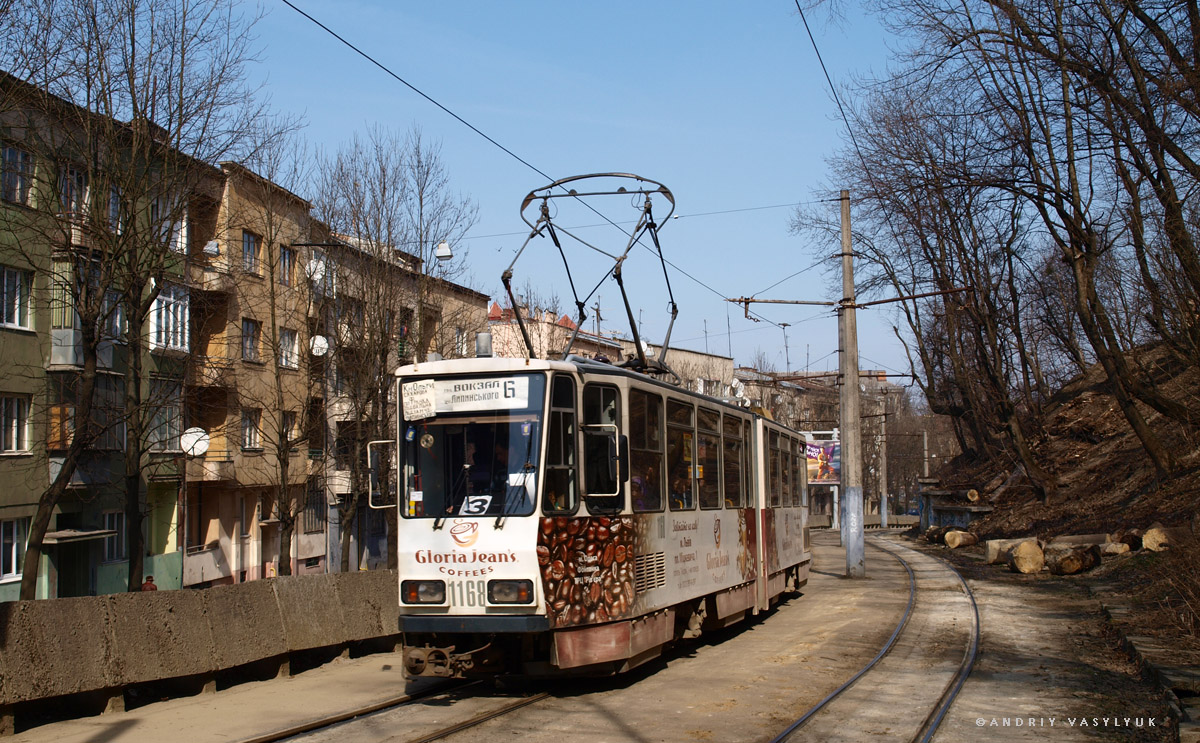 Львов, Tatra KT4D № 1168