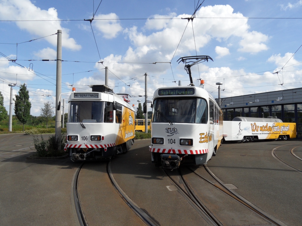 Gera, Tatra T4D-MT — 104; Gera, Tatra T4D-Z — 106