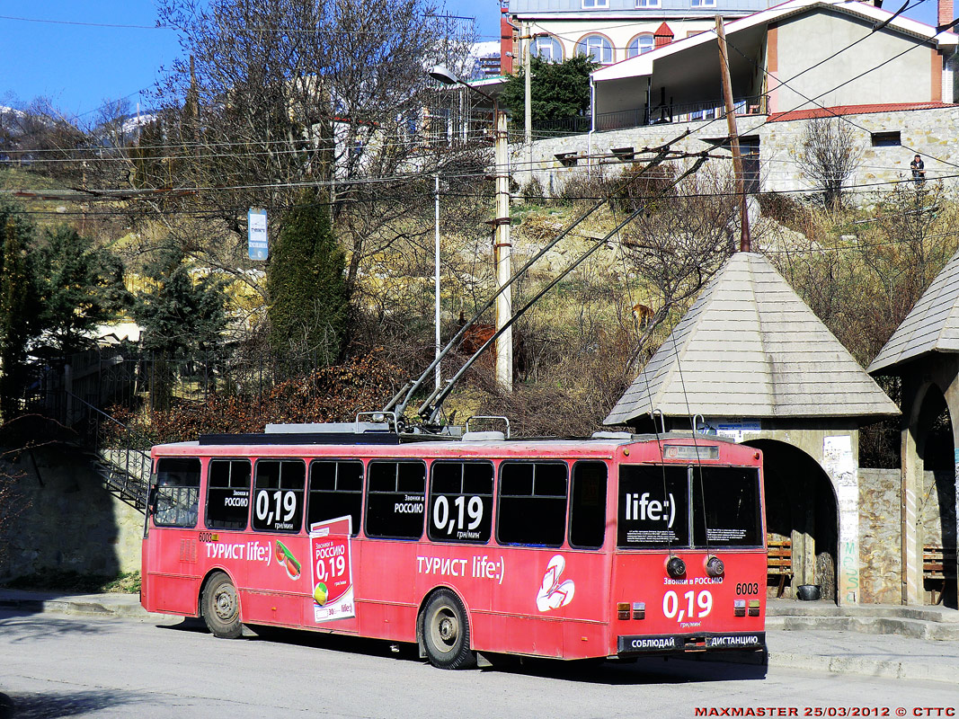 Крымский троллейбус, Škoda 14Tr02/6 № 6003