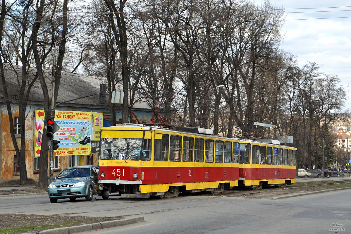 Запорожье, Tatra T6B5SU № 451