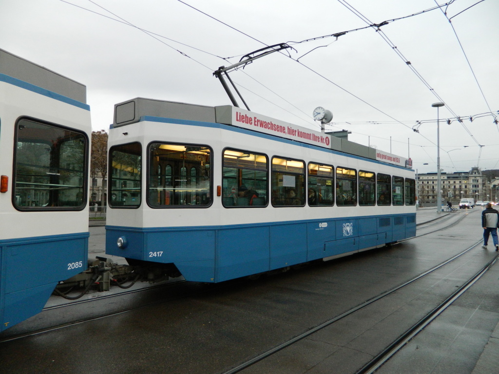 Zurich, SWP/SIG/BBC Be 2/4 "Tram 2000 Pony" # 2417