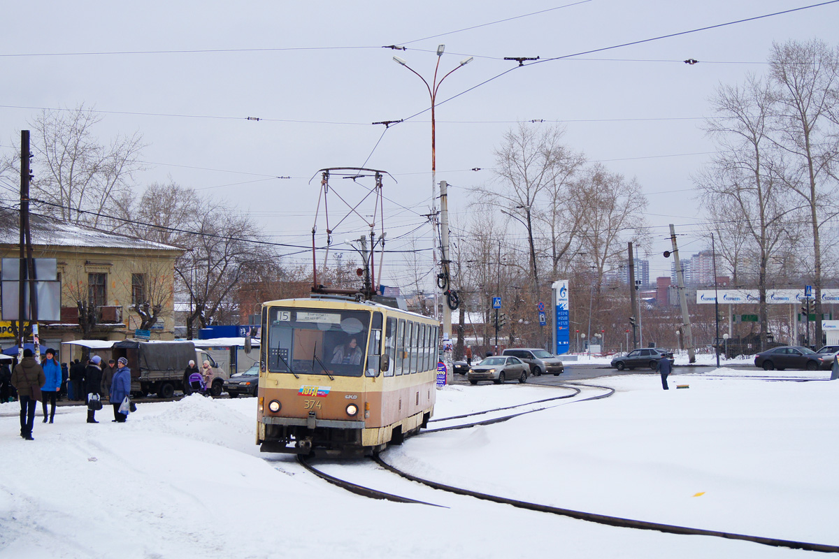 Yekaterinburg, Tatra T6B5SU # 374