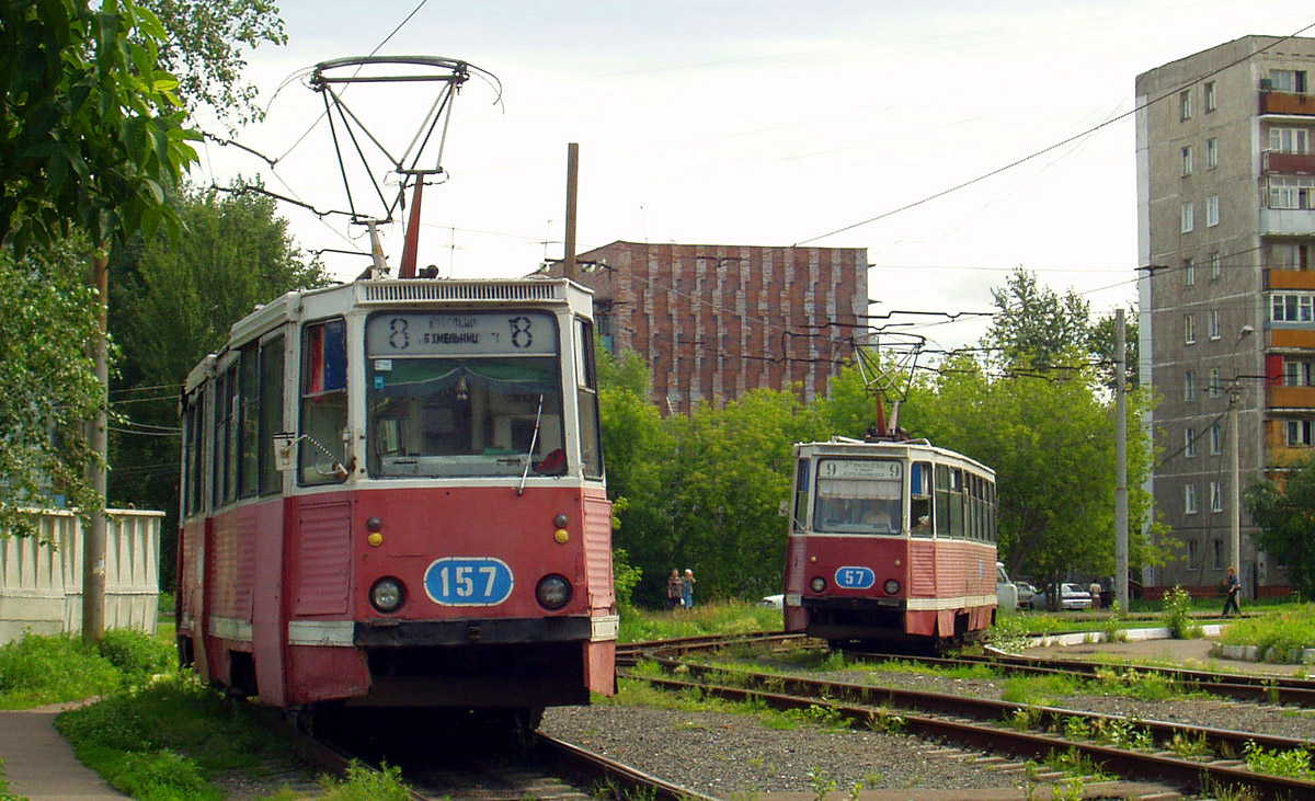 Омск, 71-605 (КТМ-5М3) № 157; Омск, 71-605 (КТМ-5М3) № 57