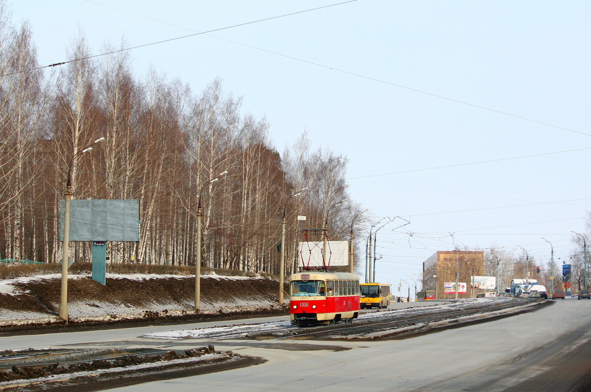 Iževsk, Tatra T3SU (2-door) č. 1106