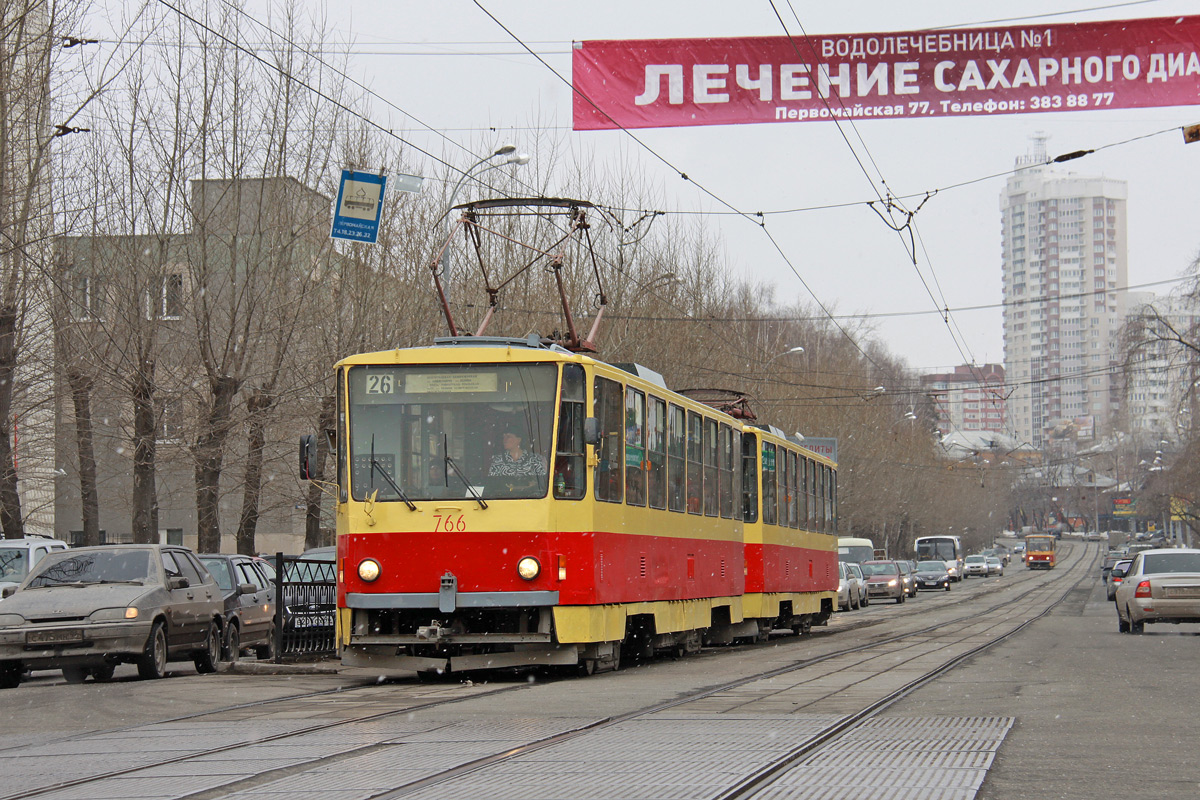 Екатеринбург, Tatra T6B5SU № 766