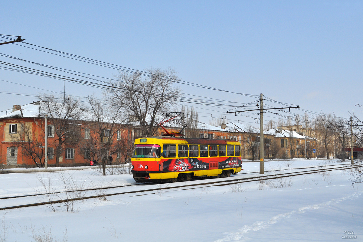 Волжский, Tatra T3SU № 104