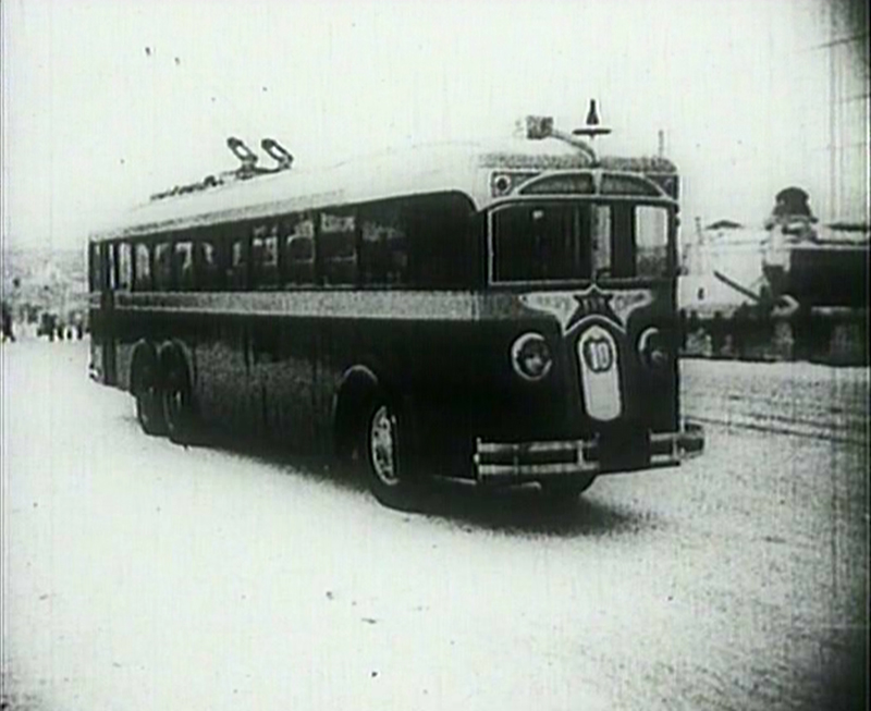 Moskva, LK-3 č. 10; Moskva — Historical photos — Tramway and Trolleybus (1921-1945); Moskva — Trolleybuses in the movies
