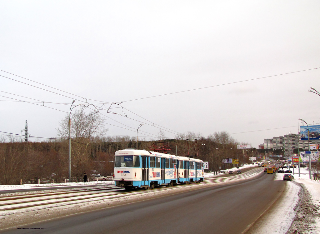 Екатеринбург, Tatra T3SU № 342