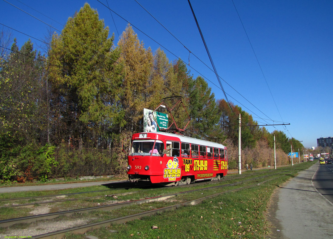 Yekaterinburg, Tatra T3SU № 592