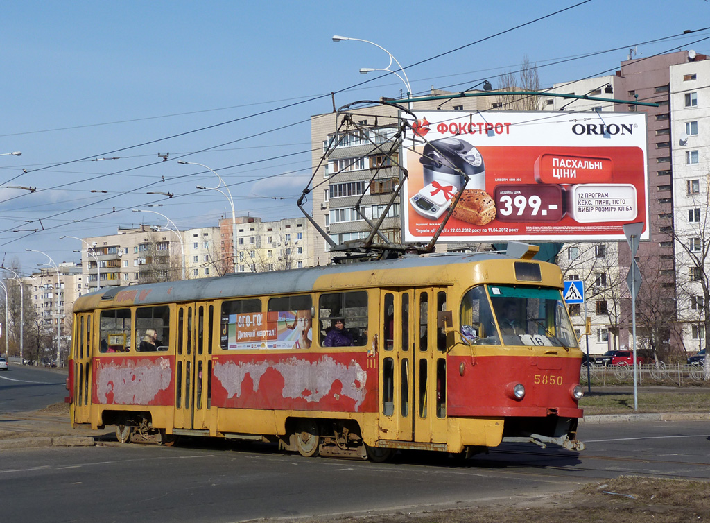Kyjev, Tatra T3SU č. 5850 Kyjev, Tatra T3SU č. 5850
