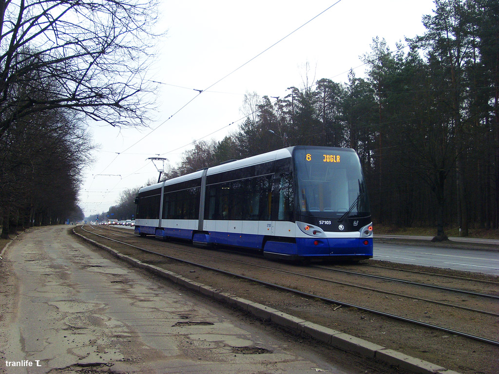 Рига, Škoda 15T ForCity Alfa Riga № 57103