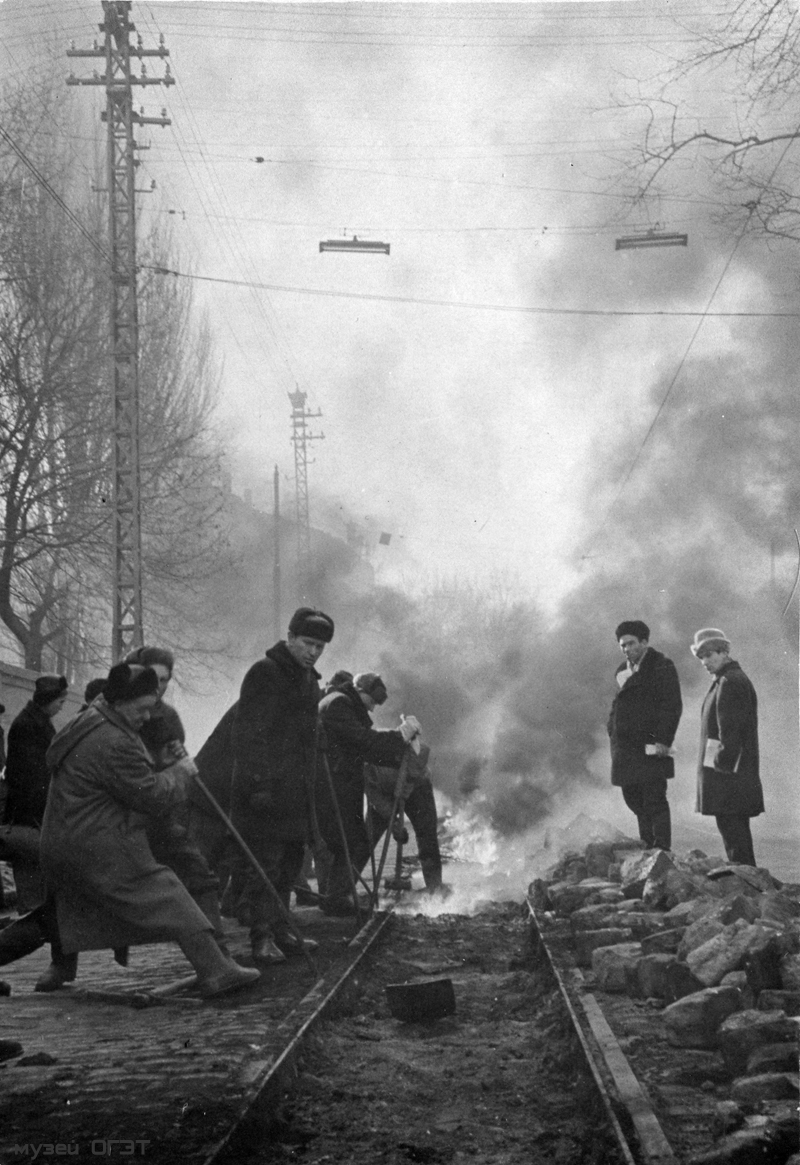 Одесса — Демонтаж и остатки трамвайной инфраструктуры; Одесса — Исторические фотографии: трамвай