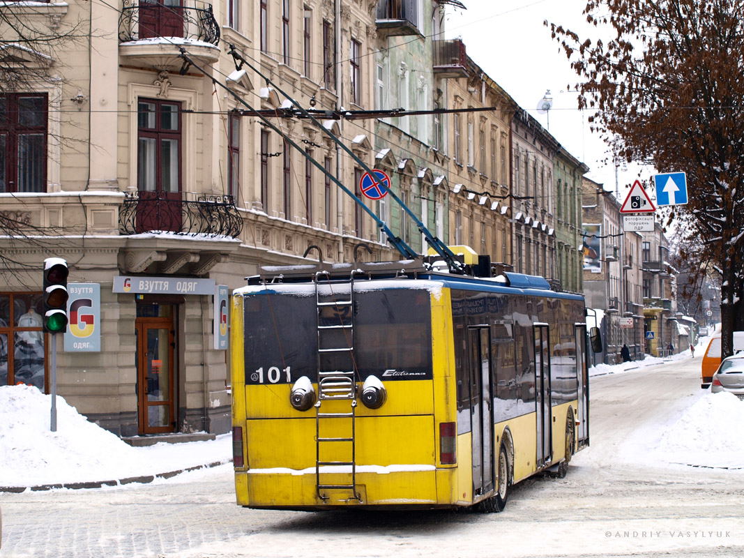 Львов, ЛАЗ E183D1 № 101