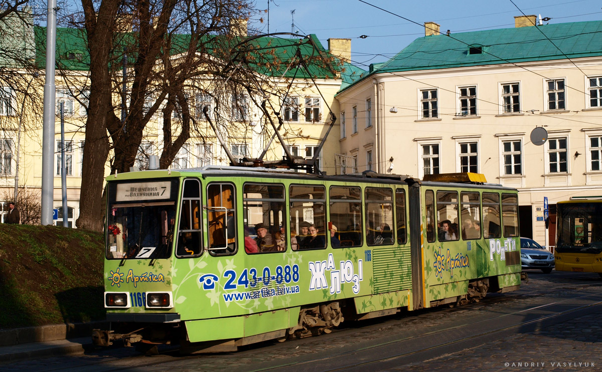 Львов, Tatra KT4D № 1166