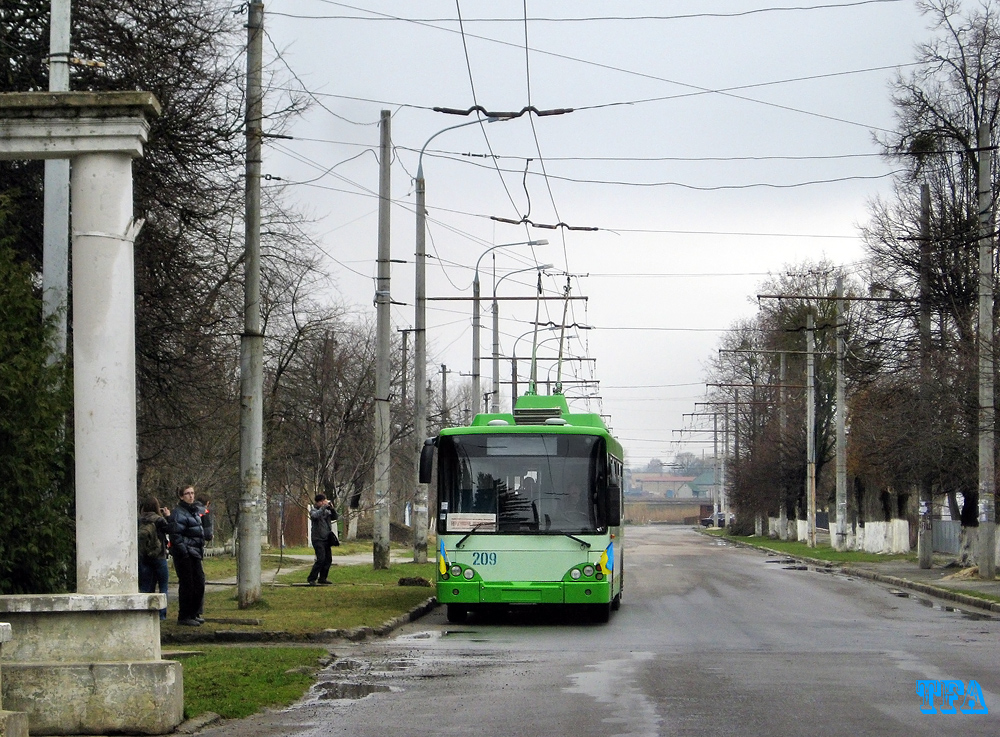 Луцк, Богдан E231 № 209; Луцк — Поездка по Луцку — 2012 (07.04.2012)