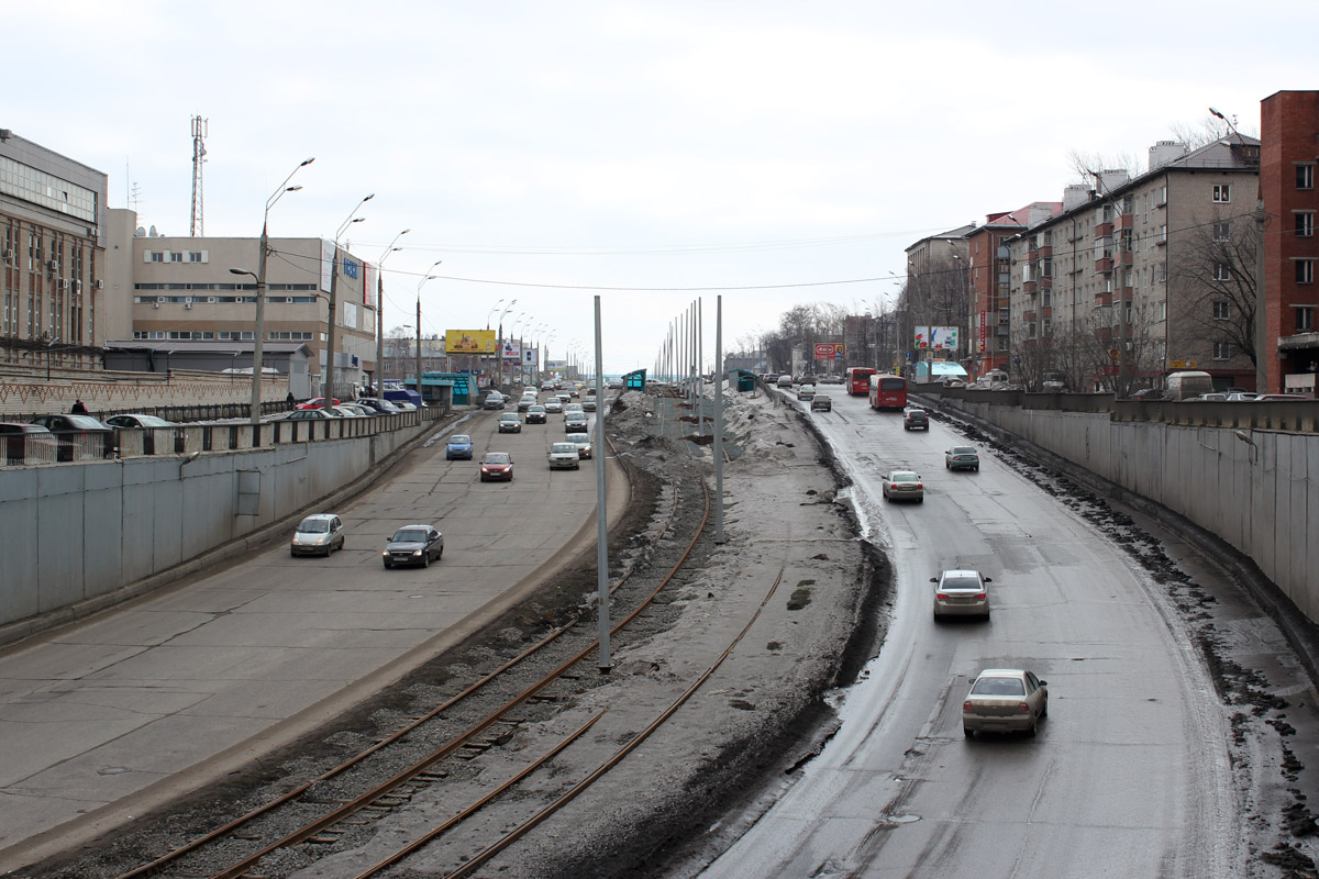 Казань — Реконструкции трамвайных линий