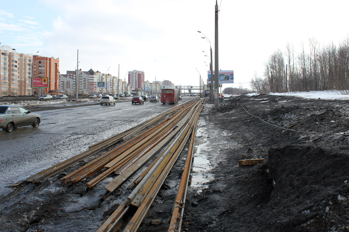 Казань — Реконструкции трамвайных линий
