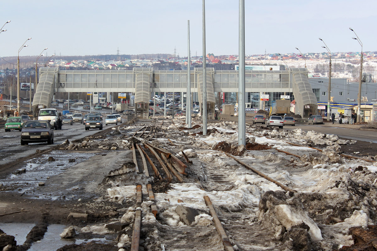 Казань — Реконструкции трамвайных линий