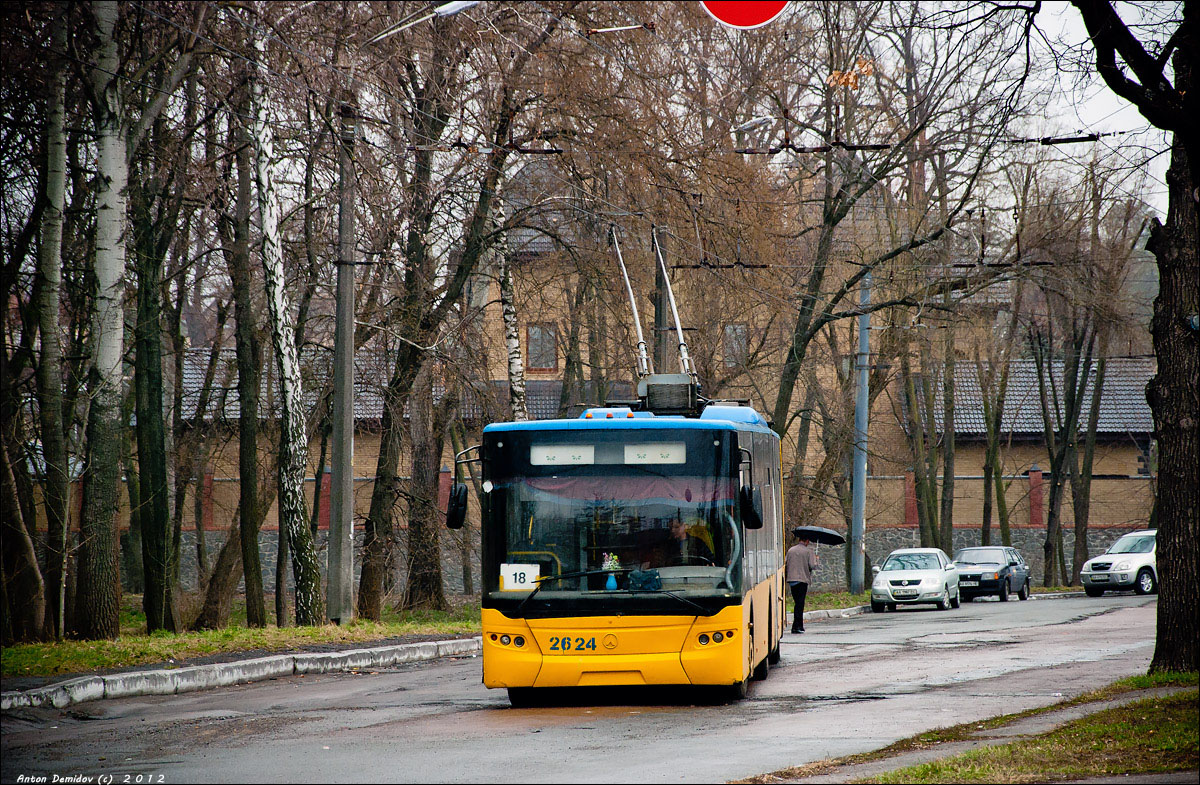 Кіеў, ЛАЗ E301D1 № 2624