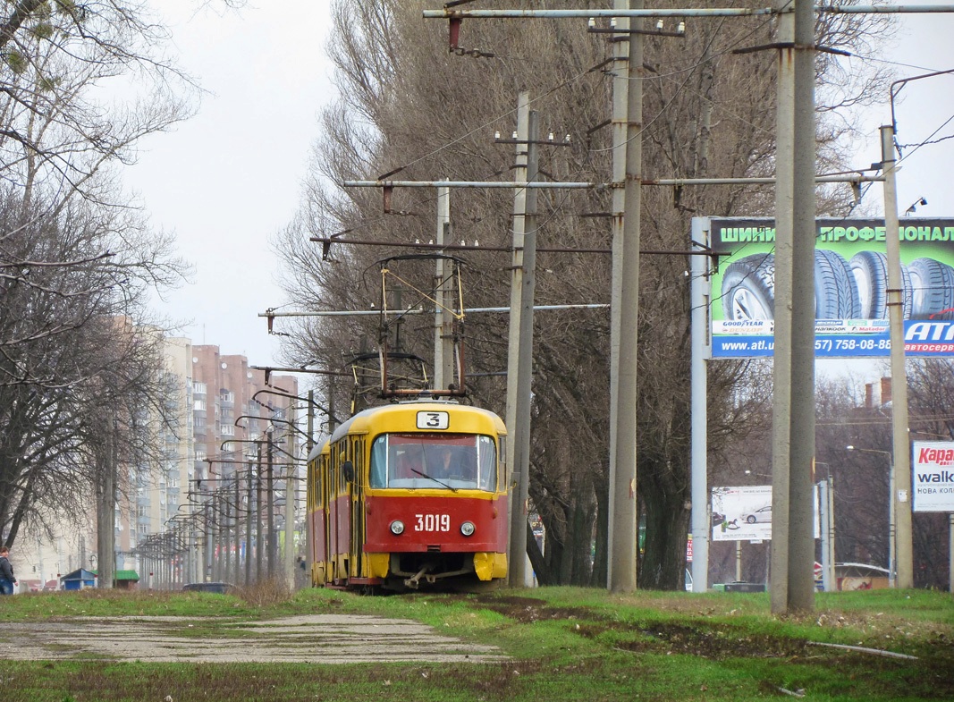Харьков, Tatra T3SU № 3019