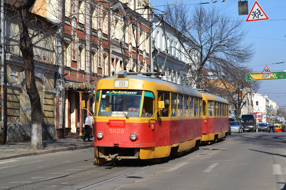 Киев, Tatra T3SU № 5828