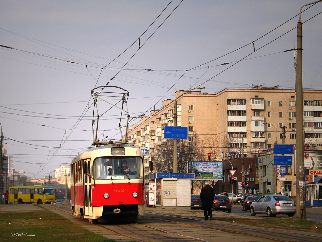 Киев, Tatra T3SU № 5524