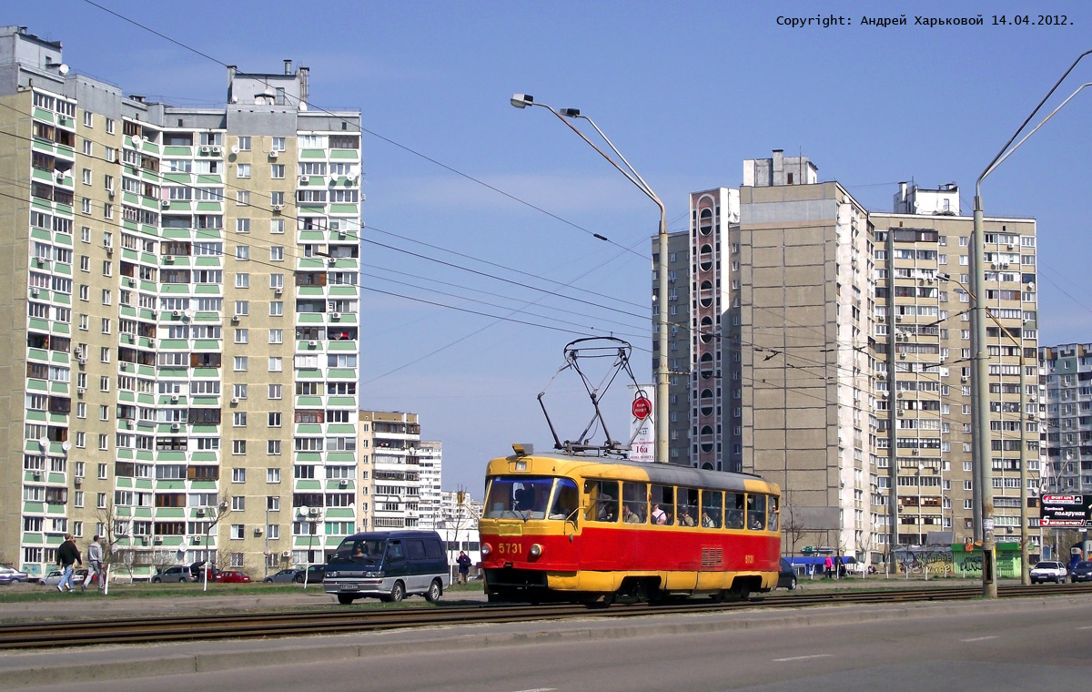 Киев, Tatra T3SU № 5731 Киев, Tatra T3SU № 5731