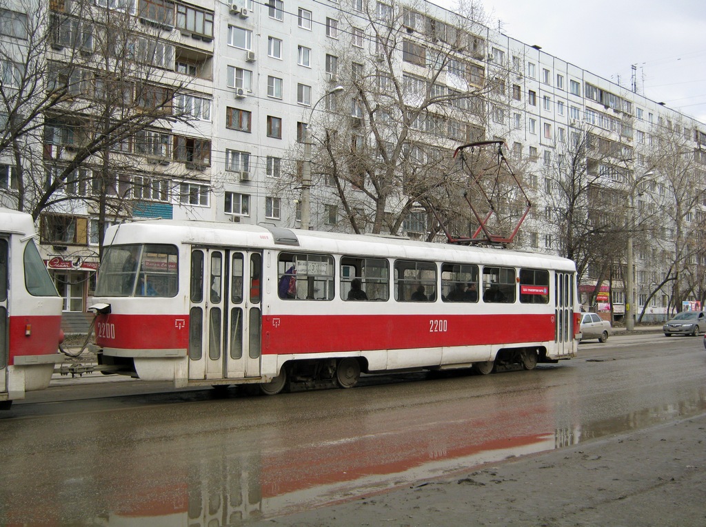 Самара, Tatra T3SU (двухдверная) № 2200