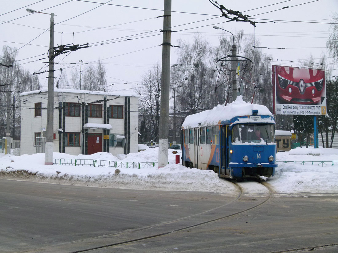 Житомир, Tatra T4SU № 14