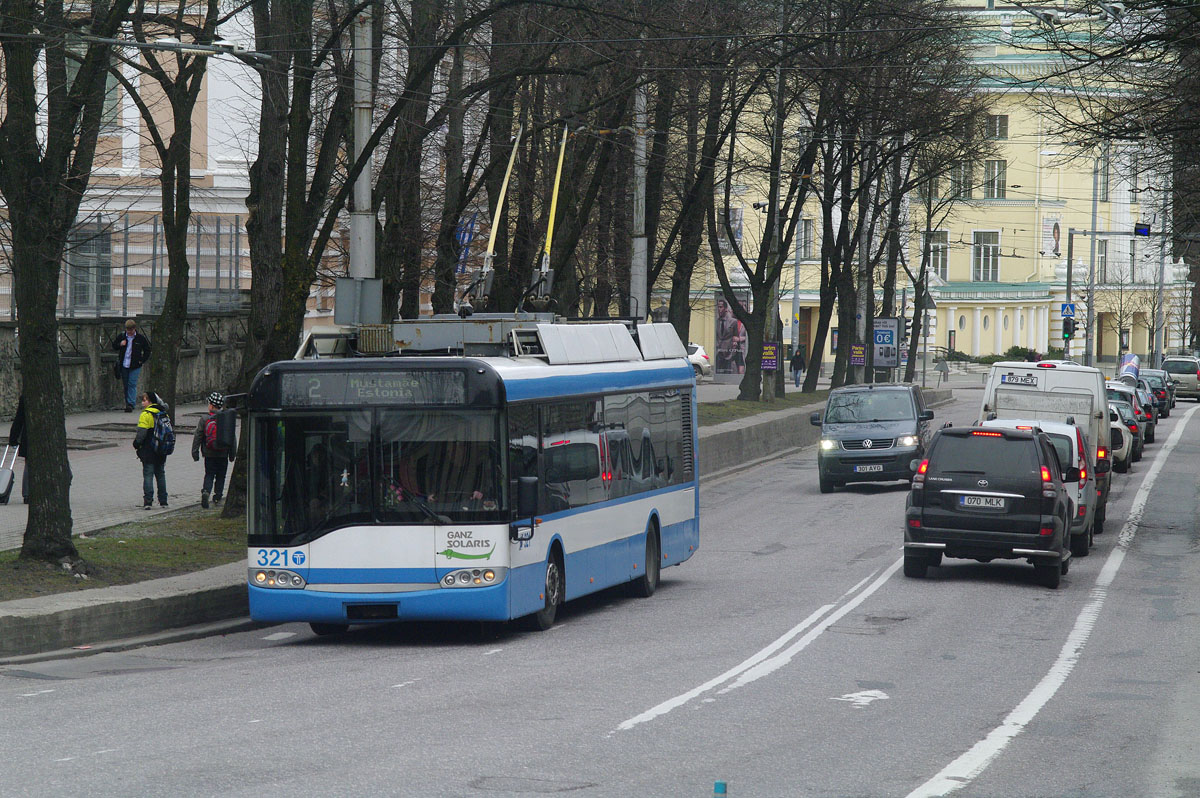 Tallinn, Solaris Trollino II 12 Ganz N°. 321 Tallinn, Solaris Trollino II 12 Ganz N°. 321
