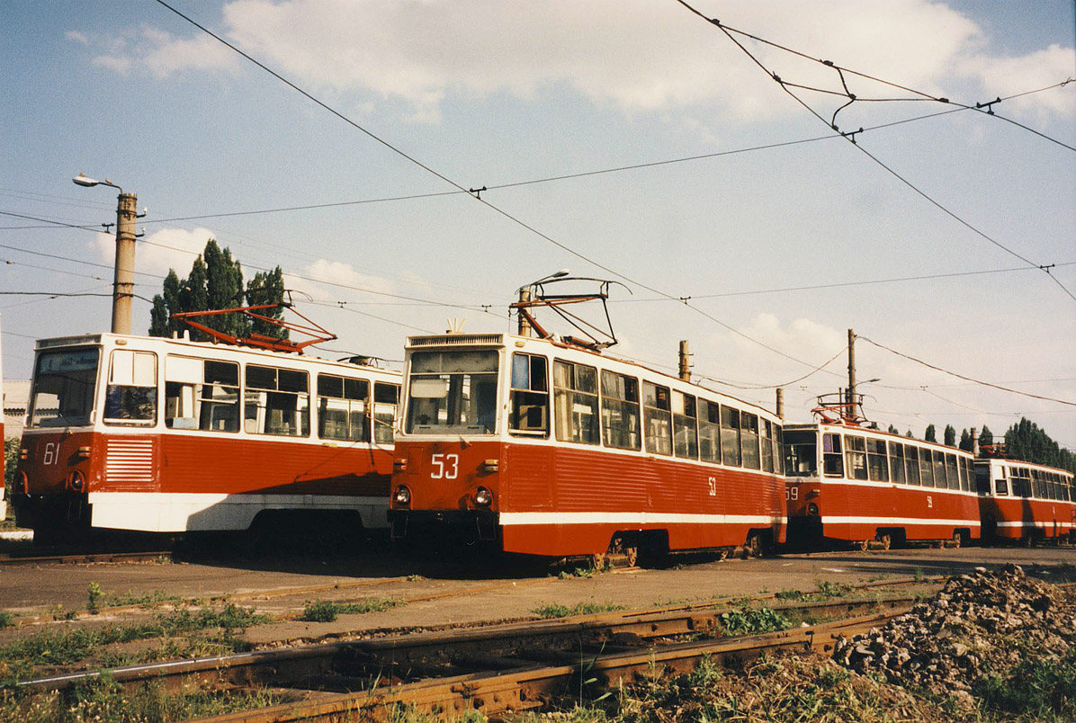 Авдеевка, 71-605 (КТМ-5М3) № 61; Авдеевка, 71-605 (КТМ-5М3) № 53; Авдеевка — Трамвайный парк
