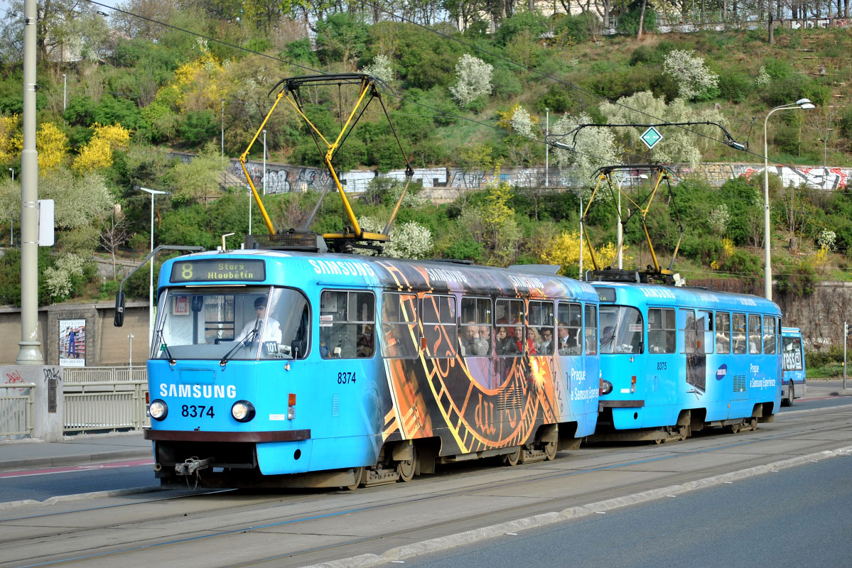 Прага, Tatra T3R.P № 8374