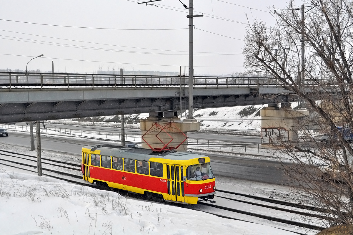 Волгоград, Tatra T3SU (двухдверная) № 2614