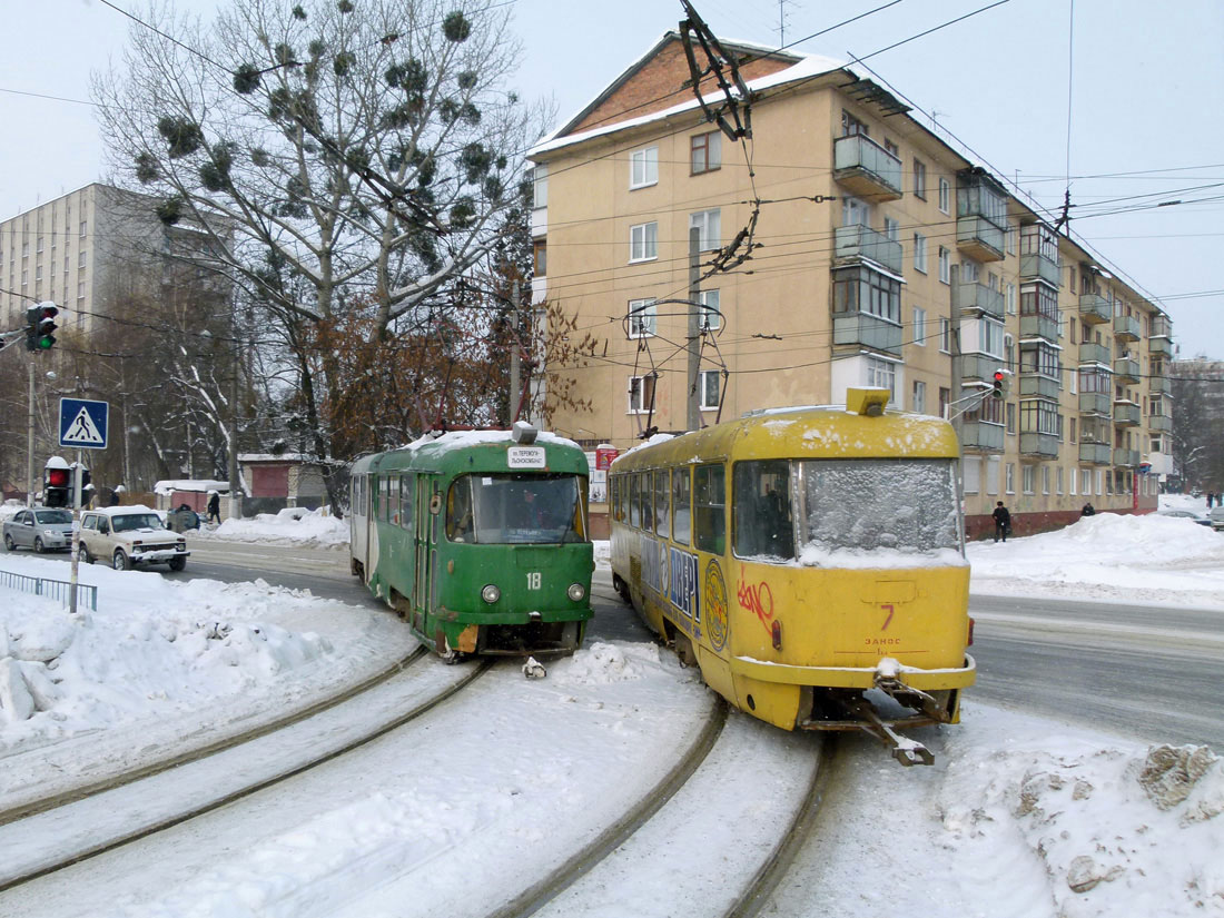 Житомир, Tatra T4SU № 18; Житомир, Tatra T4SU № 7