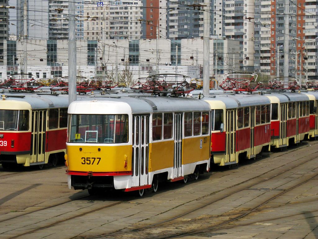 Москва, Tatra T3SU № 3577
