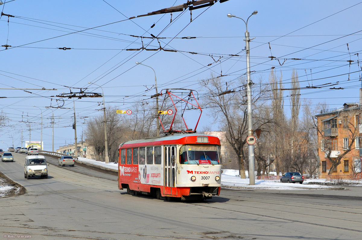 Volgograd, Tatra T3SU (2-door) Nr. 3007