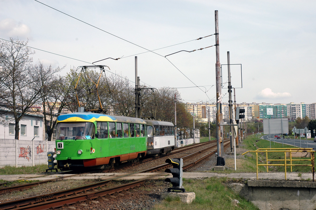 Мост ― Литвинов, Tatra T3M.3 № 310