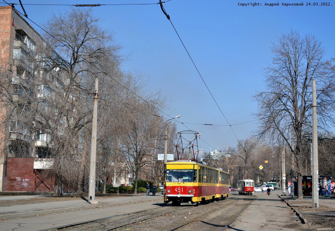 Запорожье, Tatra T6B5SU № 451