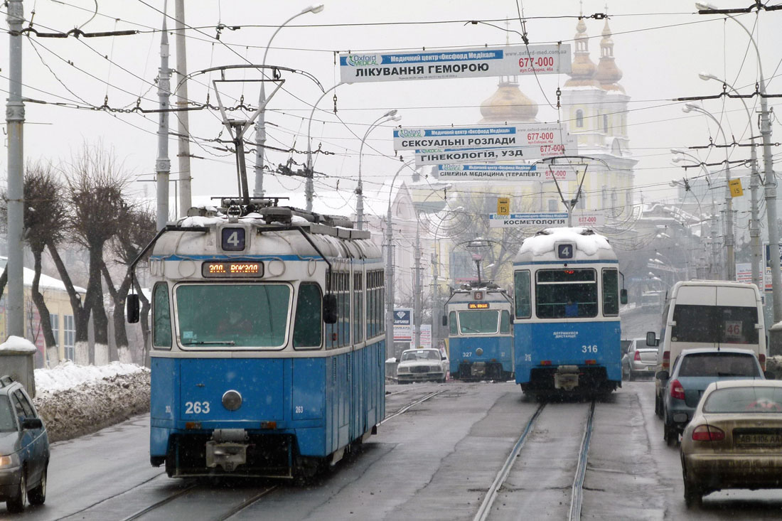 Винница, SWS/SIG/BBC Be 4/6 "Mirage" № 263; Винница, SWS/SIG/BBC Be 4/6 "Mirage" № 327; Винница, SWS/SIG/BBC Be 4/6 "Mirage" № 316