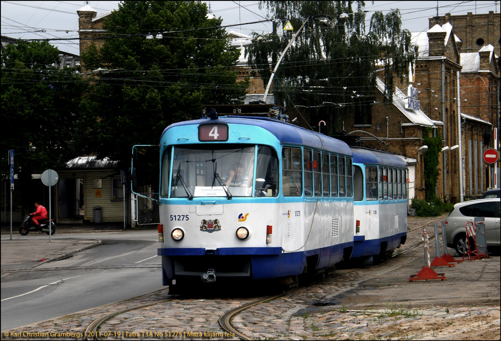 Рига, Tatra T3A № 51275
