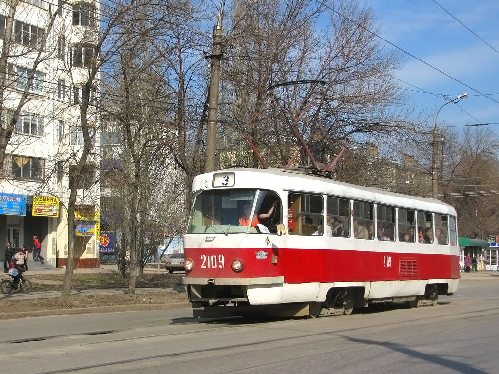 Самара, Tatra T3SU (двухдверная) № 2109