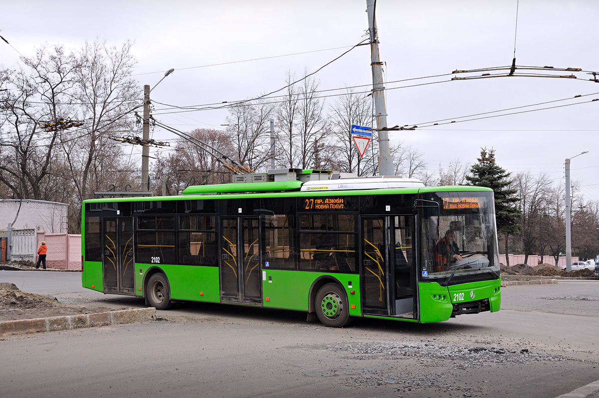 Харков, ЛАЗ E183A1 № 2102