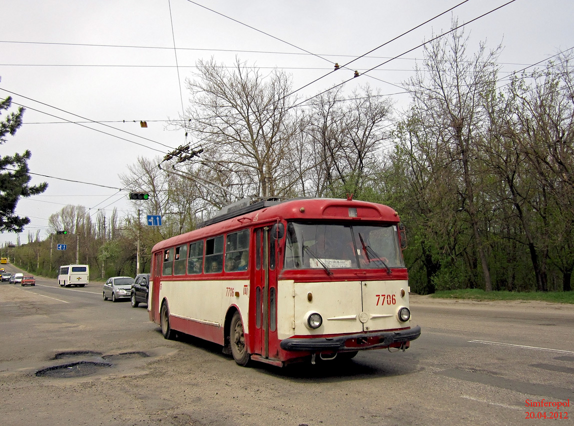 克里米亚无轨电车, Škoda 9TrH27 # 7706 克里米亚无轨电车, Škoda 9TrH27 # 7706