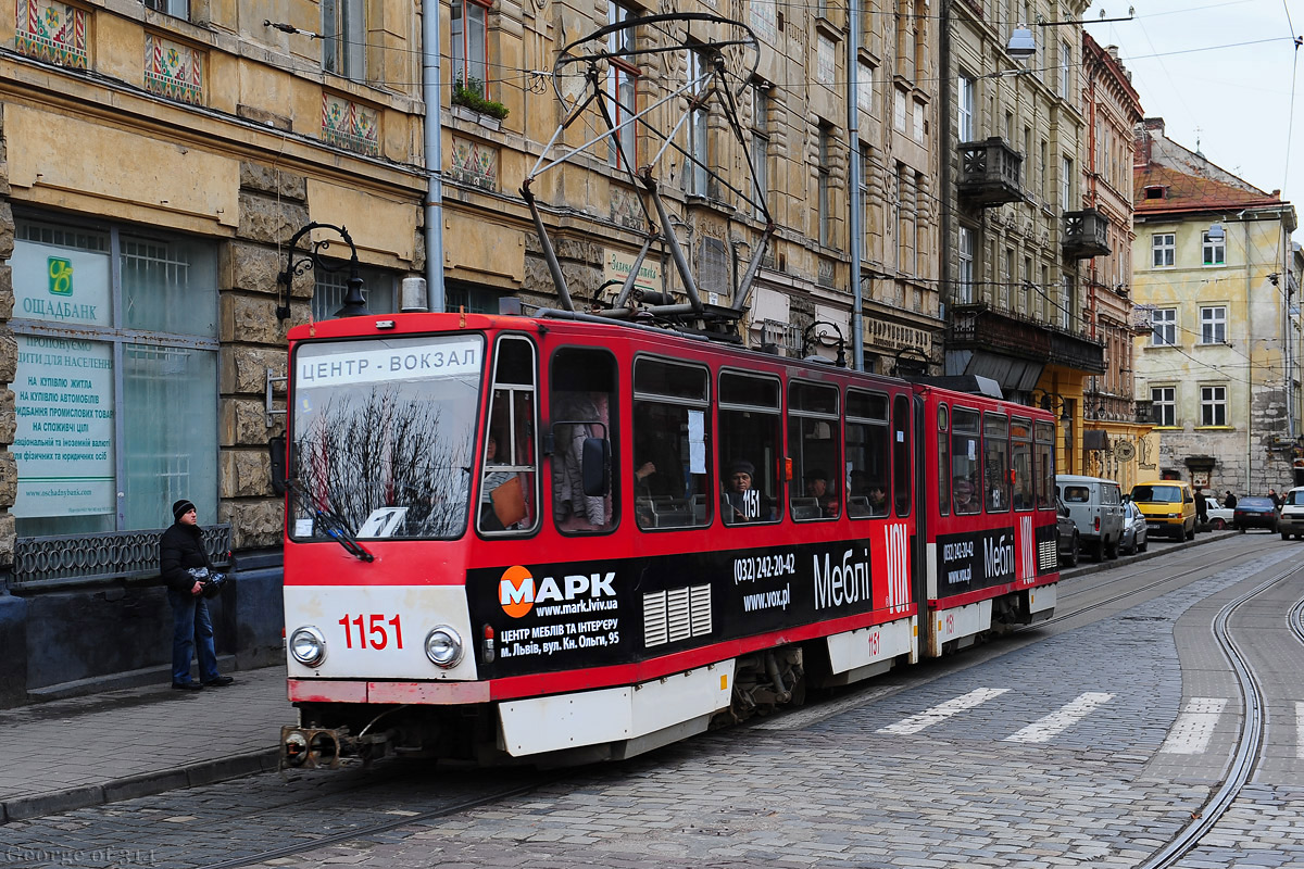 Львов, Tatra KT4D № 1151